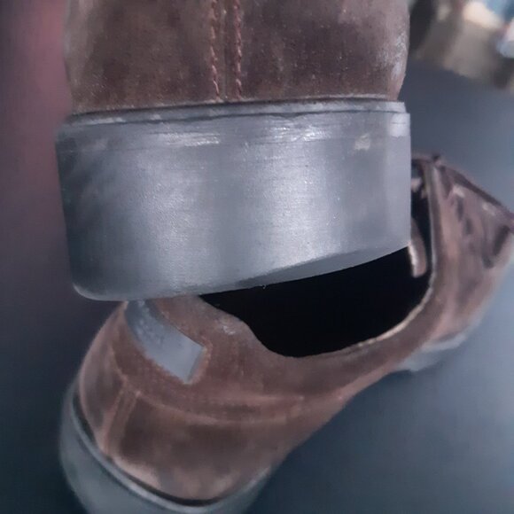 Ferragamo SZ 8D Men's Chocolate Brown Suede Derbys - Picture 10 of 15